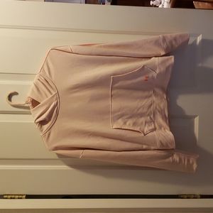 Under Armour light weight hooded sweatshirt.